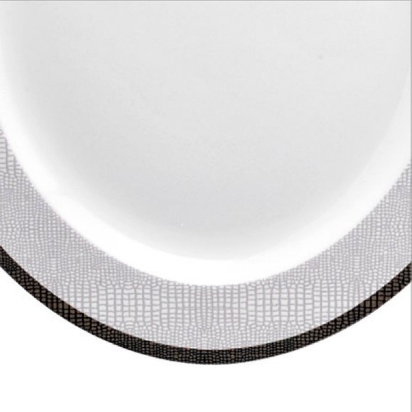 brand new Mikasa Wild Croc Pattern 15" x 13" Porcelain Oval Serving Platter - Picture 9 of 12